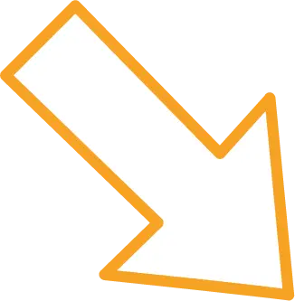 Ein orangefarbener Pfeil, der nach unten rechts zeigt, auf einem weißen Hintergrund.